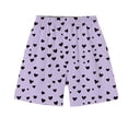 thumbnail image 4 of Kids Girls Fashion Cute Print Loose Short Sleeve Top Shorts Set Homewear Set, 4 of 8