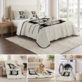 thumbnail image 6 of Queen Quilt Set 90''x96'', Letter E Lightweight Summer Bedspread Coverlet Set with 2 Pillow Shams, Monogram Words Breathable All Season Quilt Bedding for Bedroom/Guest Room, 6 of 9
