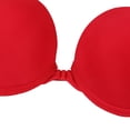 thumbnail image 5 of URMAGIC Women's 3/4 Cup Push Up Front Closure Stripe Bra Smooth Bralette Brassiere, 5 of 7