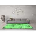 thumbnail image 3 of Ahgly Company Indoor Round Abstract Emerald Green Modern Area Rugs, 8' Round, 3 of 4