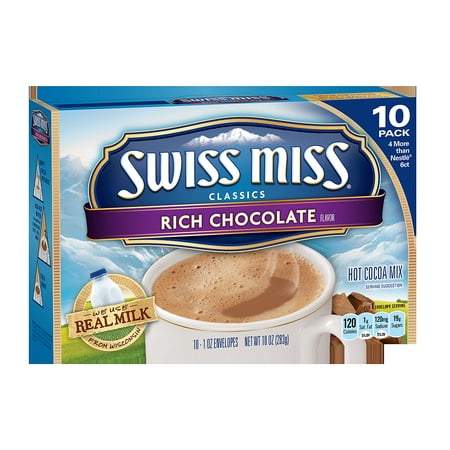 Swiss Miss Classics Rich Chocolate Hot Cocoa Mix, 10 oz., 10 Count Hot Cocoa Packets