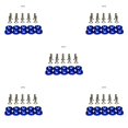 thumbnail image 1 of Riwesomey Tornillos cóncavos para motor de parachoques de coche M6 JDM 10 Uds sujetadores hexagonales modificados arandela de guardabarros Type2 NO2, 1 of 6