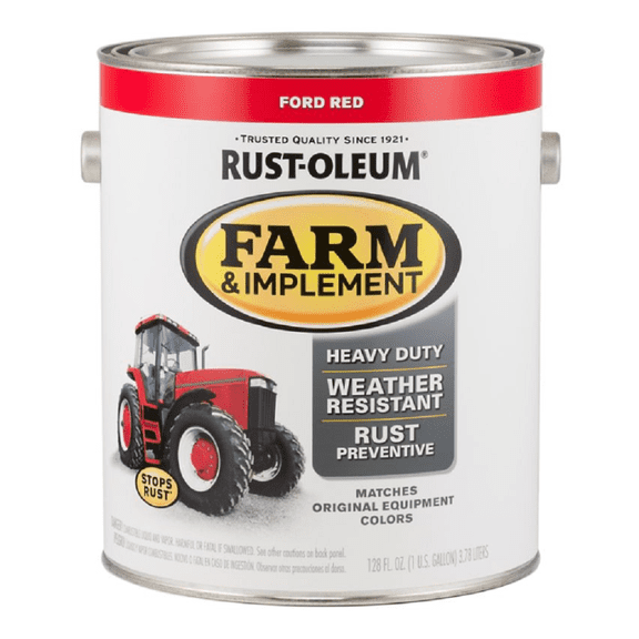 Rust-Oleum 280177 1 gal. Specialty Farm & Implement Paint, Gloss Ford Red
