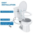 thumbnail image 5 of Garvee Non-Electric Bidet Attachment with Self-Cleaning Dual Nozzles & Brass Inlet Adjustable Pressure Easy Install Toilet Bidet for Rear & Feminine Wash, 5 of 6
