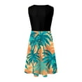 thumbnail image 5 of vigerkar 2025 Sundresses for Women Summer Casual Faux Wrap Casual A Line Dress SleevelessV Neck Floral Short Tank Dress with Pockets Mint Green, XXL, 5 of 5