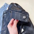 thumbnail image 5 of Piuwrlz Kids Biker Jacket for Girls Zipper Leather Jackets Casual Outerwear Black Size 1-2 T, 5 of 6