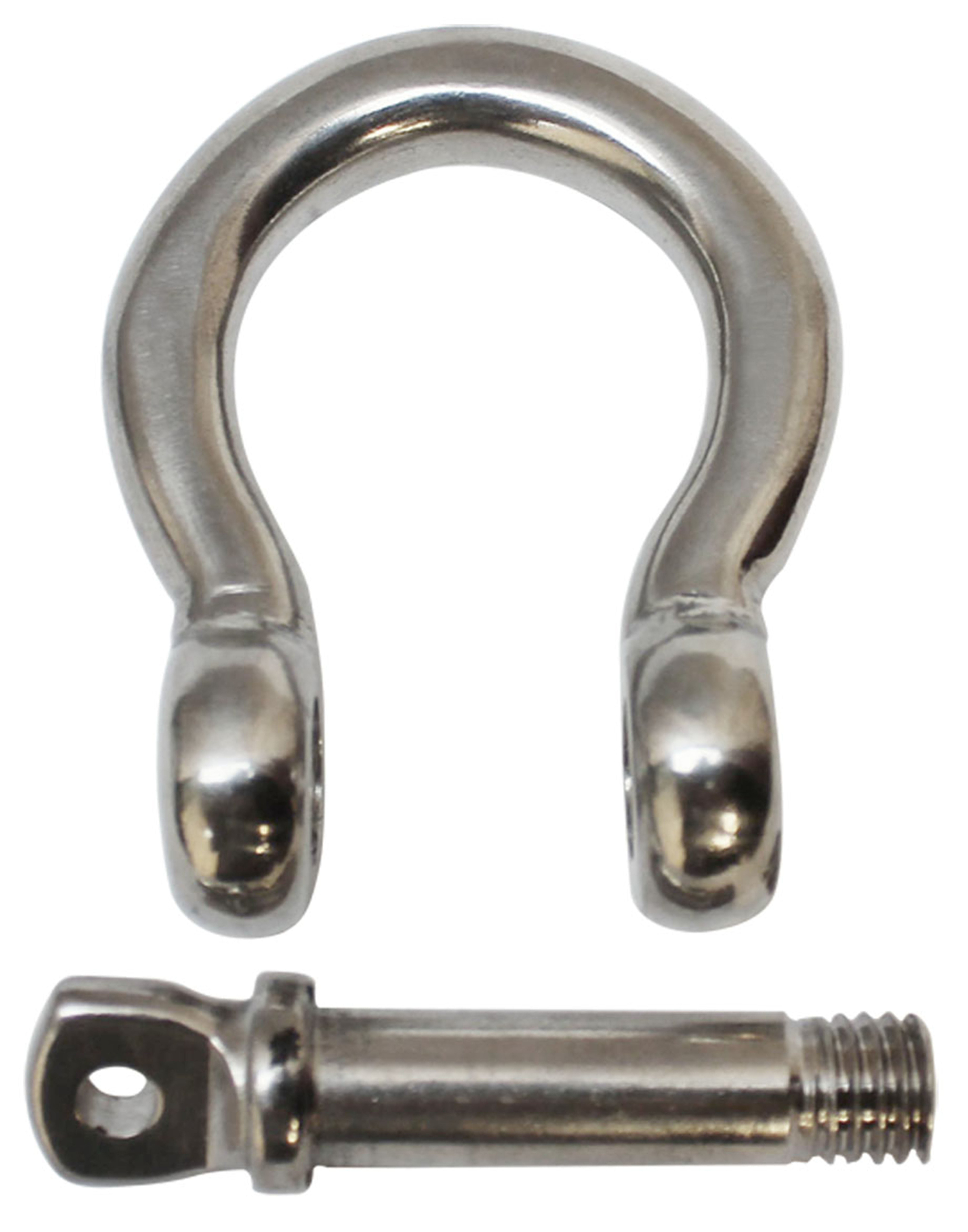 10 Pieces SS316 Marine Rigging Screw Pin Anchor Shackle 5/32 Inch WLL 350 Pounds 