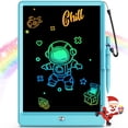 thumbnail image 1 of Tableta de escritura LCD Bravokids Doodle Board de 10 pulgadas, azul, 1 of 7