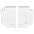 thumbnail image 4 of Ekena Millwork CMP22LE2-01000 22 in. OD x 1 in. ID Square Locke Architectural Grade PVC Contemporary Ceiling Medallion - 2 Piece, 4 of 4