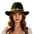 thumbnail image 3 of Premium Felt Cowboy Hat with Cattleman Crease Wide Brim Shapeable Western Hat for Men Women Cowgirl Rodeo Daily Wear, 3 of 5