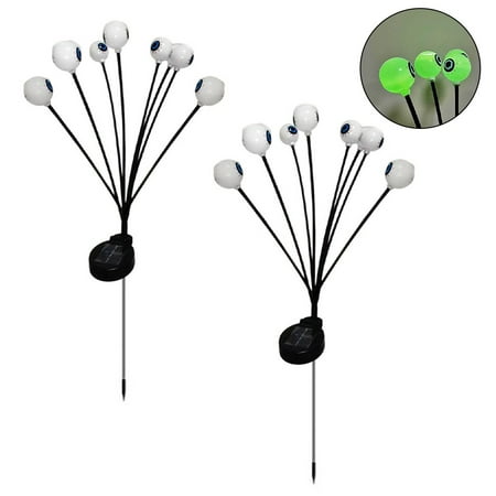 

Girlsshop Halloween Horror Eyeball Solar Ground Light Garden Holidayparty Decoration Light Green