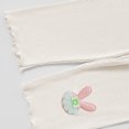 thumbnail image 6 of Jalioing Girls Capri Leggings Lightweight Elastic Waist Embroidery Crop Leggings Kids Cute Summer Capri Pants, 6 of 6