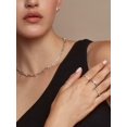 thumbnail image 6 of HeartsAndYou 0.3ct Engagement Ring for Women Round Cut Moissanite Safety Pin Design 18k White Gold Over Silver, 6 of 8
