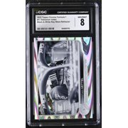Collectible 2022 Topps Chrome #11 Sebastian Vettel Black & White Ray Wave Refractor CGC 8