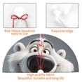thumbnail image 4 of Rateoe Smiling Polar Bear Print Christmas Tree Skirt 30" for Xmas Holiday New Year Party Circle Tree Mat Ornaments Decoration, 4 of 7