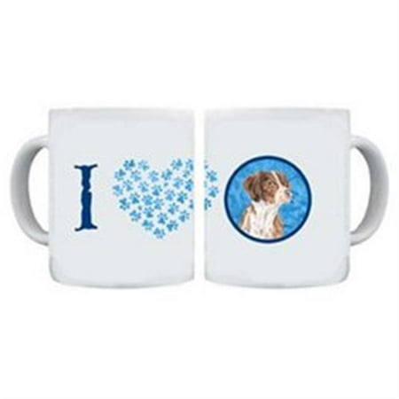 Treasure Machine - Carolines Treasures SC9122BU-CM15 15 oz. Brittany Dishwasher Safe Microwavable Ceramic Coffee Mug