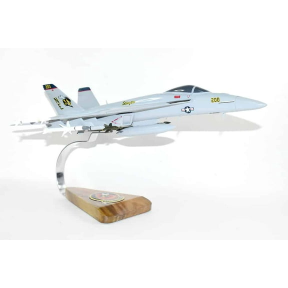 VFA-113 Stingers USS Vinson 2019 F/A-18E Model, Navy, 1/40th (18") Scale, Mahogany