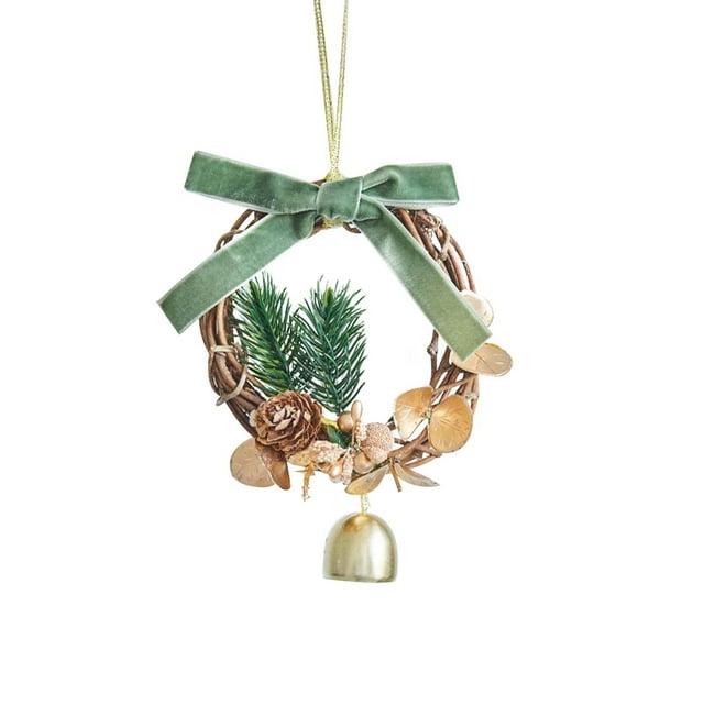 Xihbxyly Pequeña Corona Navideña, Decoración Festiva de Invierno, Adornos de Copos de Nieve Brillantes, Centros de Mesa Versátiles, Decoraciones para Fiestas, Diseño Fácil de Colgar, Reutilizable, 1