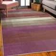 thumbnail image 3 of Palette Decorative Rug, Abstract Vortex Swirls and Shapes Pattern Vibrant Pastel Color Gradients, Quality Carpet for Bedroom Dorm and Living Room, 6 Sizes, Mauve Taupe, by Ambesonne, 3 of 4