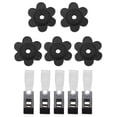 thumbnail image 2 of 10pcs Seasonal Garden Flags Stoppers Rubber Stoppers Anti Wind Clips Set, Keep Your Flag From Tangling Around, Durable 5Pcs Garden Flags Stoppers + 5Pcs Anti Wind Clips, Easy to Use(Black,2.9x0.4"), 2 of 8