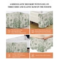 thumbnail image 6 of Sage Green Starfish Wrap Around Bed Skirts for California King Bed 16" Drop,Bed Skirt with Adjustable Elastic Belt Dust Ruffle Bed Valance for Bedroom Coastal Nautical Seahorse Conch Bed Frame Cover, 6 of 7