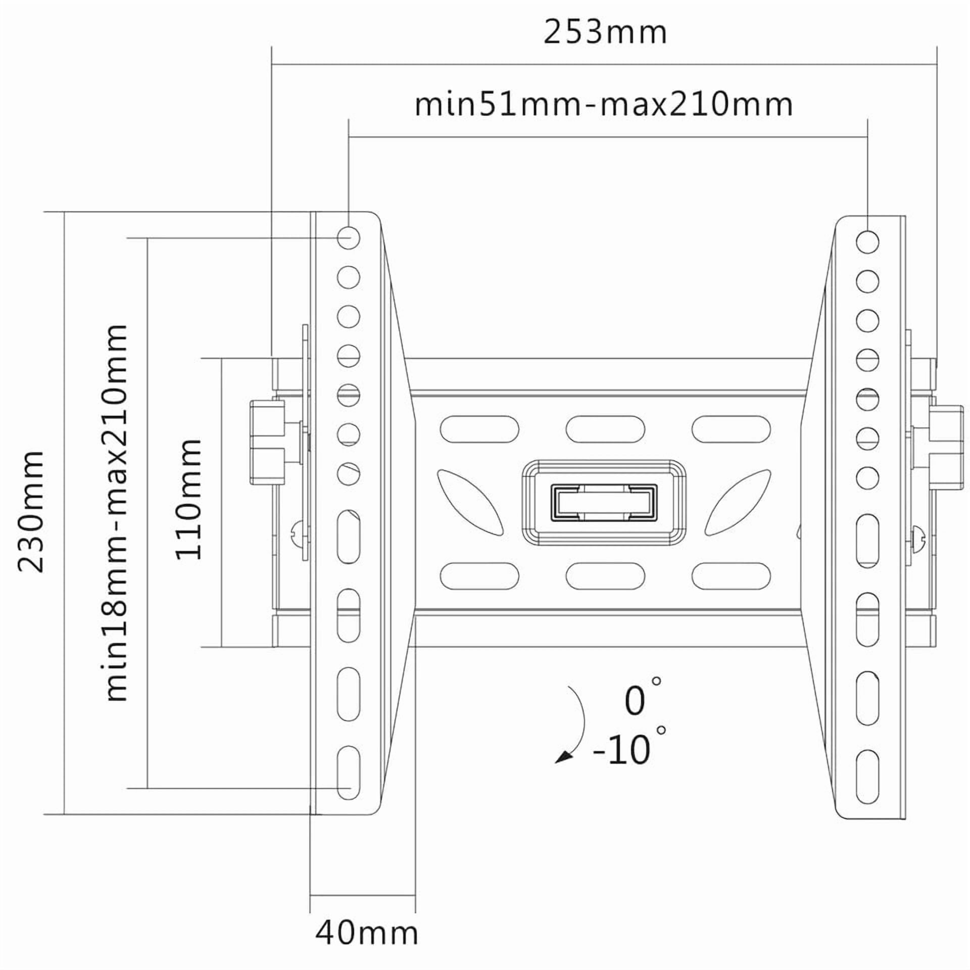 Fixed Low-Profile TV Wall Mount for 24–42" LCD/LED TVs – Fits Samsung, Vizio, LG, Sony, Sharp