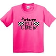 thumbnail image 3 of Inktastic Future Pit Crew Racing Flags Youth T-Shirt, 3 of 5