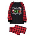 thumbnail image 2 of Matching Family Christmas Pajamas, We Are Family Christmas 2026 Raglan Top And Plaid Pants, Soft Loungewear for Christmas Eve, Cozy Sleepwear for Xmas Morning, Matching Pjs for Photos, 2 of 5