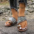 thumbnail image 1 of MKLEKYY Sandalias Ortopédicas para Mujer, Zapatos Casuales Con Diamantes de Imitación y Punta Abierta, Planos y Cómodos para La Playa, Sandalias, Zapatillas, 1 of 5