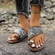 thumbnail image 1 of MKLEKYY Sandalias Ortopédicas para Mujer, Zapatos Casuales Con Diamantes de Imitación y Punta Abierta, Planos y Cómodos para La Playa, Sandalias, Zapatillas, 1 of 5