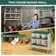 thumbnail image 4 of Yeshouse Nido para gallinas de 6, 8 y 10 agujeros, de acero galvanizado inoxidable, para gallinas, fácil de recoger y limpiar, 4 of 7