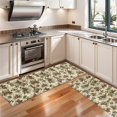 thumbnail image 3 of Kitchen Rugs Sets Of 2,Beige Christmas Pine Cone Pattern Anti Fatigue Kitchen Mat Rugs Non Slip Washable,Decorative Kitchen Floor Mats for Kitchen,Sink,Laundry,17"X47", 3 of 5
