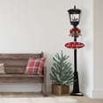 thumbnail image 6 of Fraser Hill Farm 5.9 ft Musical Snowy Christmas Street Lamp in Black, FSSL071A-BLK1, 6 of 11