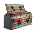 thumbnail image 4 of PHELIKA Vintage Old Wooden Texture Rock On Skeleton Magnetic Mailbox Covers Standard Size 25.5"H x 21"W, 4 of 8