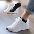 thumbnail image 6 of MONFOOT Women's and Men's Breathable Low-cut Ankle White Black Socks 10-Pairs, 6 of 6