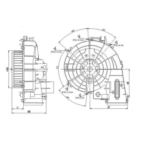 HVAC Blower Motor Fits 2003 Nissan Altima
