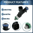 thumbnail image 4 of Inyector de combustible Unique Bargains No.04591986AA para Dodge Avenger R/T 08-10 2.7L 3.5L Boquilla de inyección de combustible Negra 6 Pcs, 4 of 6
