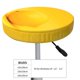 thumbnail image 4 of Disketp Yellow Lemon Funda Redonda para Taburete, Funda de Cojín para Silla de Bar Suave y Elástica-12 inch, 4 of 7