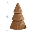 thumbnail image 3 of FeiBiQiuBi Hand-Woven Style Resin Tree Ornament, Decor Gift Rattan Wicker Christmas Cone Tree, Holiday Tabletop Hanging Accent Piece, Winter Home Display for Shelf Mantel Desk, 3 of 7
