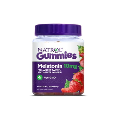 Natrol Melatonin Gummies, Strawberry flavor, 10mg, 90 (Best Source Of Melatonin)