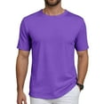 thumbnail image 2 of Ierhent Tee Shirts Mens Men's Beefy-T T-Shirt, Heavyweight Cotton Tee, Big & Tall (Purple,3XL), 2 of 6