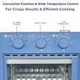 thumbnail image 3 of Magnavox 16.9 Qt./16L Air Fryer Oven with Steam Infusion, Countertop Convection Toaster Oven with Viewing Window, Blue, 3 of 13