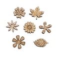 thumbnail image 2 of Sonducket 100 piezas de madera, hojas de flores, exquisita decoración del hogar para bricolaje Accesorios de disfraces, 2 of 6