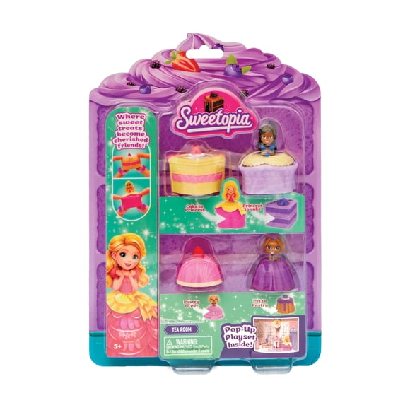 Playset Sweetopia Sala de Té con Muñecas Transformables 5+