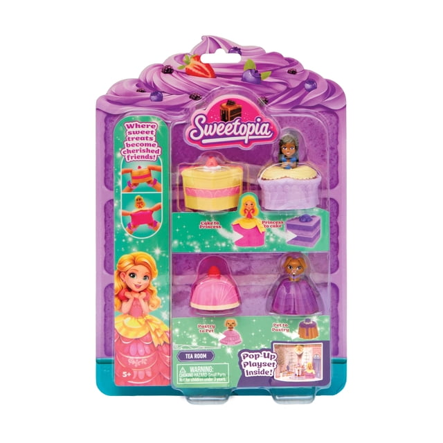 Playset Sweetopia Sala de Té con Muñecas Transformables 5+