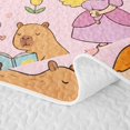 thumbnail image 5 of Erosebridal Girls Cute Capybara Twin Quilt Set, Bow Princess Fairy Twin Coverlet Set, 2 Pieces, 5 of 7