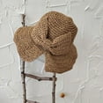thumbnail image 1 of Sombrero de playa plegable ancho para mujer Sombrero de verano para mujer con lazo, 1 of 5
