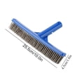 thumbnail image 2 of Khall Swimming Pool Steel Brush,10in Swimming Pool Steel Brush Bottom Walls Cleaning Supplies for Pond Hot Spring,Steel Brush, 2 of 8