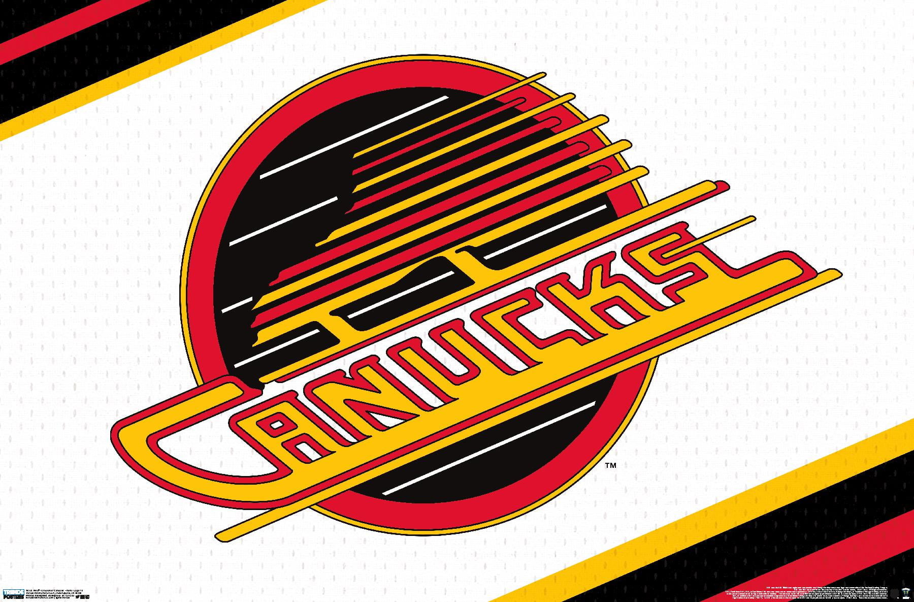NHL Vancouver Canucks Retro Logo 19 Wall Poster, 14.725" x 22.375