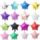 thumbnail image 1 of Globos de aluminio con forma de estrella, decoración de fiesta de cumpleaños, helio, Día de San Valentín, boda, 18 pulgadas, 10 unidades, 1 of 3
